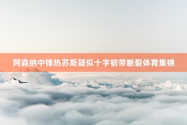 阿森纳中锋热苏斯疑似十字韧带断裂体育集锦