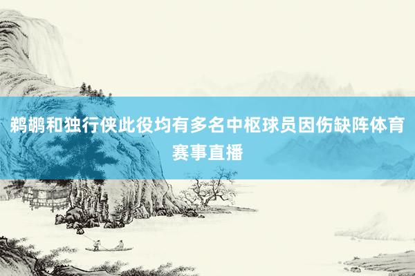 鹈鹕和独行侠此役均有多名中枢球员因伤缺阵体育赛事直播