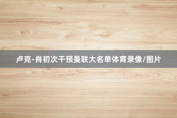 卢克-肖初次干预曼联大名单体育录像/图片