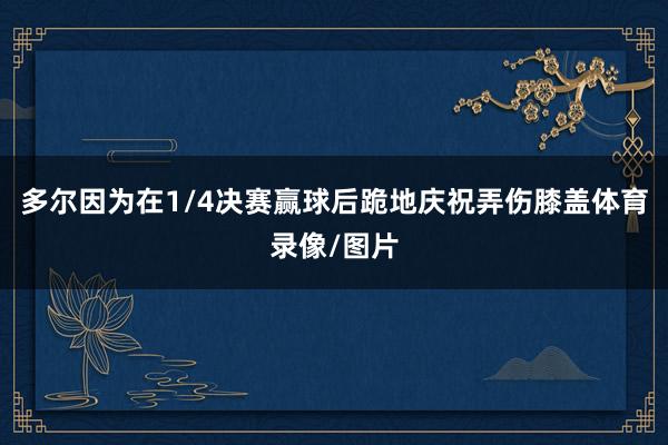 多尔因为在1/4决赛赢球后跪地庆祝弄伤膝盖体育录像/图片