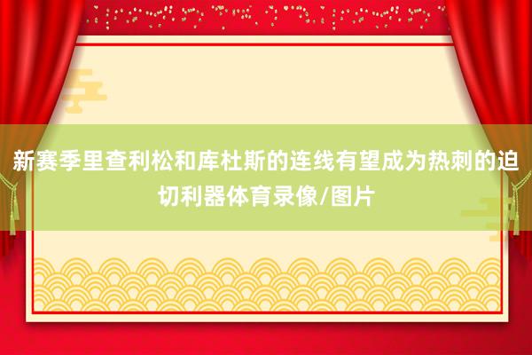 新赛季里查利松和库杜斯的连线有望成为热刺的迫切利器体育录像/图片