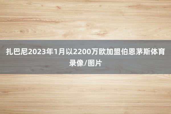 扎巴尼2023年1月以2200万欧加盟伯恩茅斯体育录像/图片