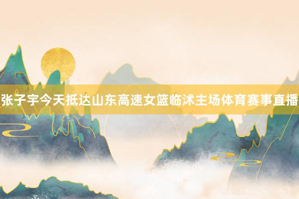 张子宇今天抵达山东高速女篮临沭主场体育赛事直播