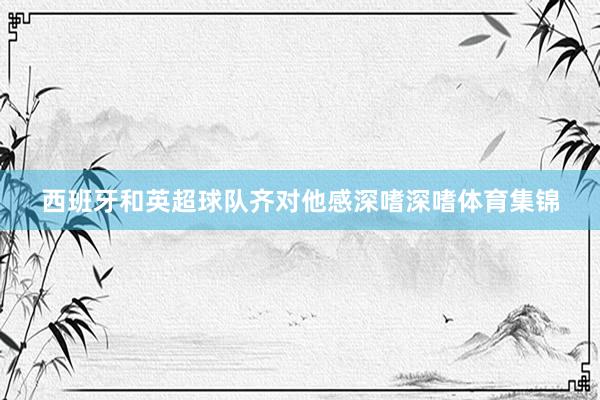 西班牙和英超球队齐对他感深嗜深嗜体育集锦
