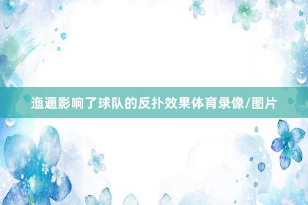 迤逦影响了球队的反扑效果体育录像/图片