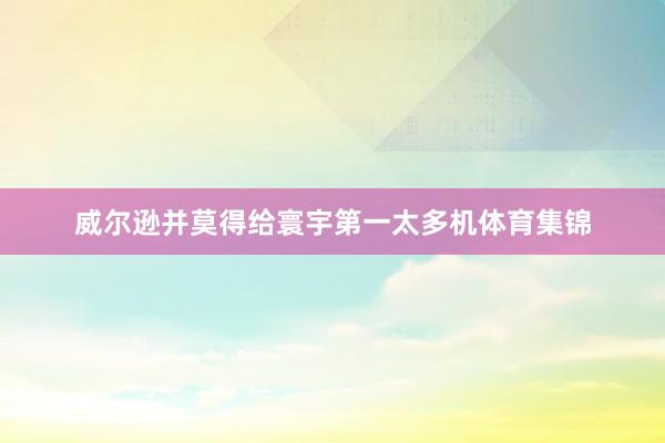 威尔逊并莫得给寰宇第一太多机体育集锦